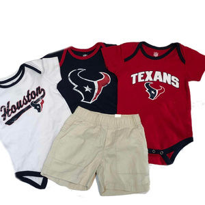 Infant Houston Texans 3 Bodysuits & Shorts